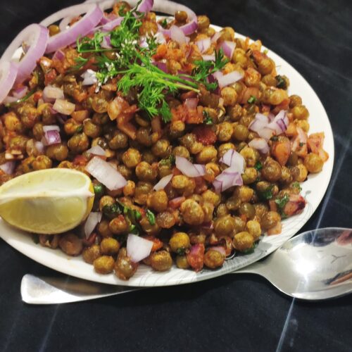 crispy peas chaat