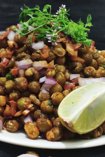 crispy peas chaat