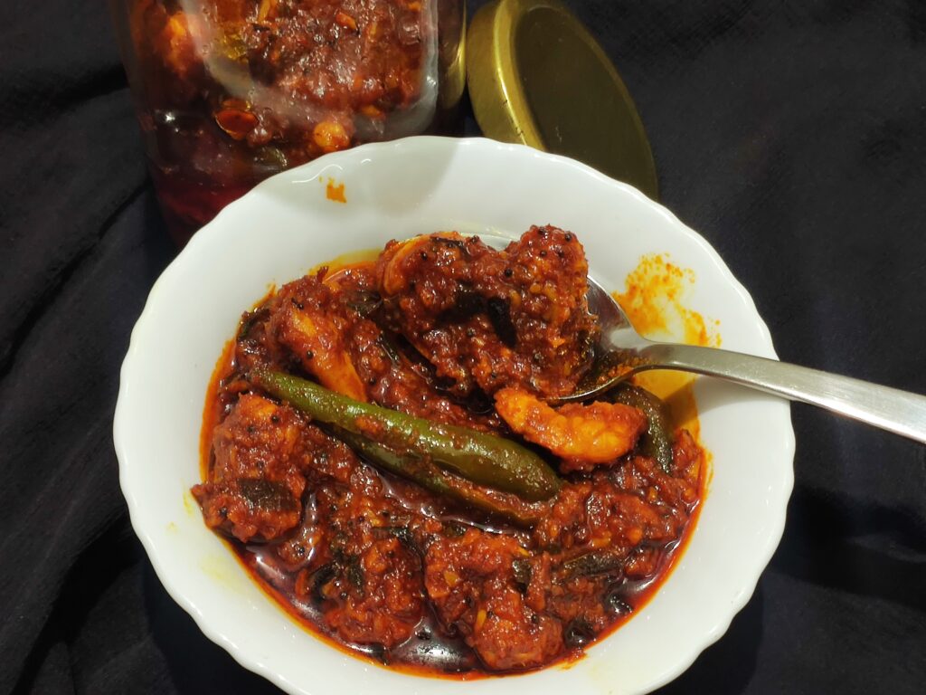 Kerala prawn pickle