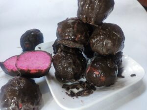 strawberry cake truffles