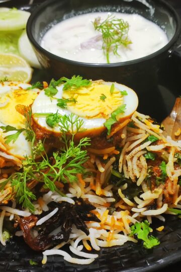 hyderabadi egg dum biryani