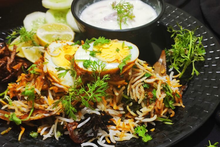 hyderabadi egg dum biryani