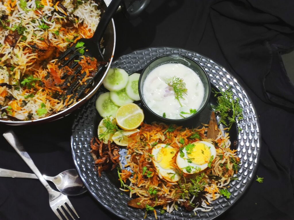 hyderabadi egg dum biryani