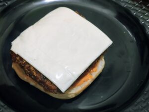 spicy paneer burger