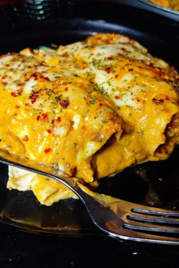 butter chicken lasagna rolls