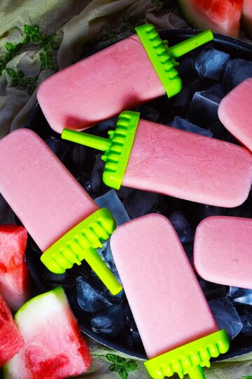 watermelon yogurt popsicles