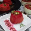 rose custard lava pudding